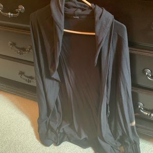 Terez dolman sleeved sweatshirt with belt buckle